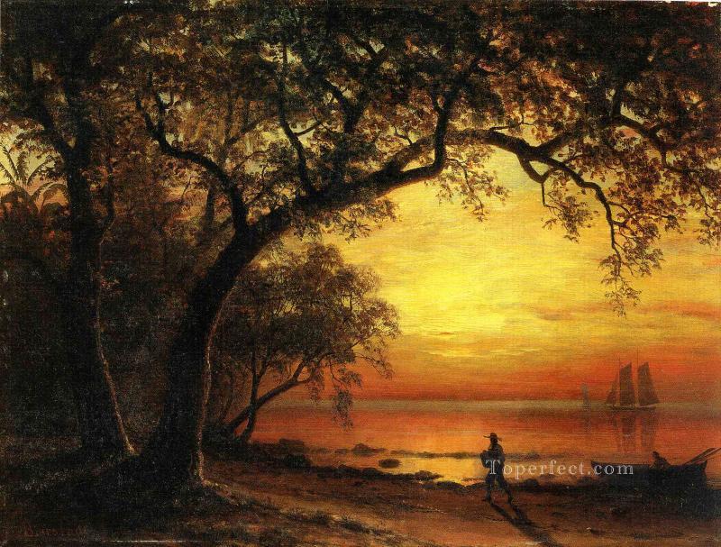 Island of New Providence Albert Bierstadt Landscape Oil Paintings